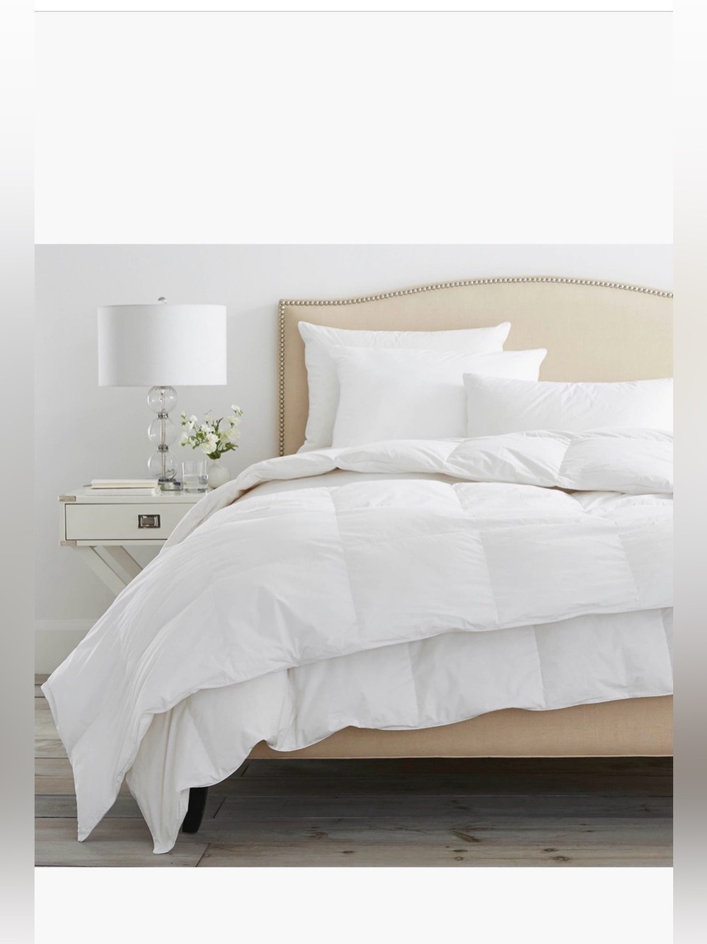 Boll & Branch down alternative duvet insert lightweight king/ california king